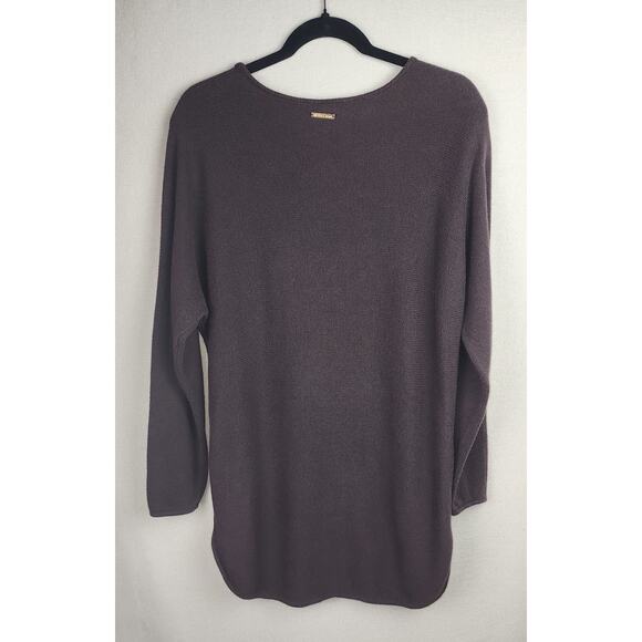 Michael kors Women's L Brown soft Professional classic sweater W zipper detail. - Picture 7 of 14